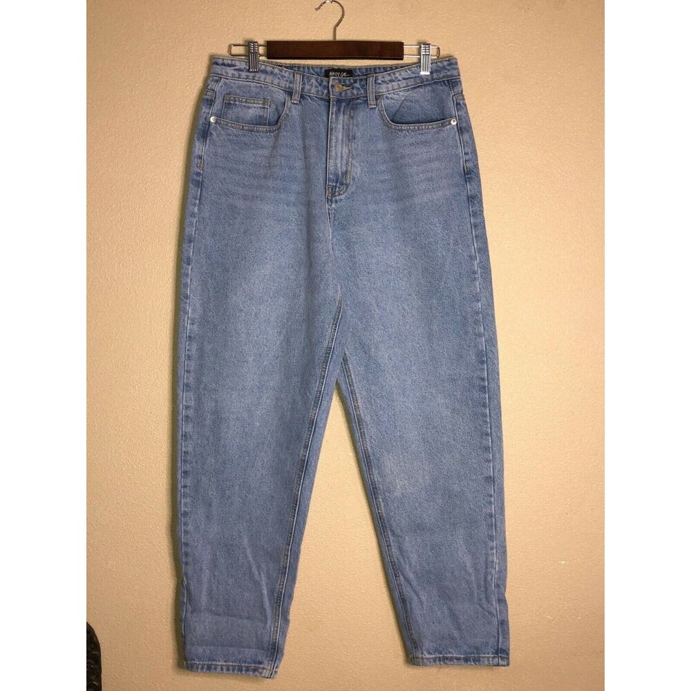 Nasty Girl Coastal Cowgirl Western Y2K Retro 90’s Clean Light Wash Mom Jeans